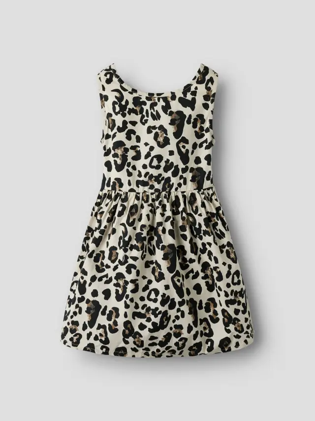 Name It Κοντό Φόρεμα κοριτσίστικο υφαντό Μπεζ NKFFLARING SL DRESS - 13254786 3