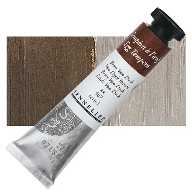 Αυγοτέμπερα Sennelier - 407 Van Dyck brown - 21ml