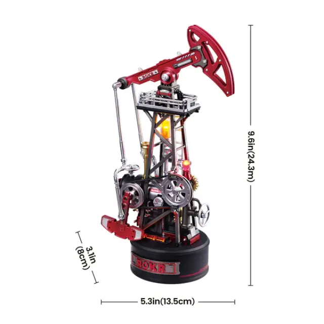 Robotime Industrial City Oil Extractor Μηχανική Κατασκευή CGL03 3