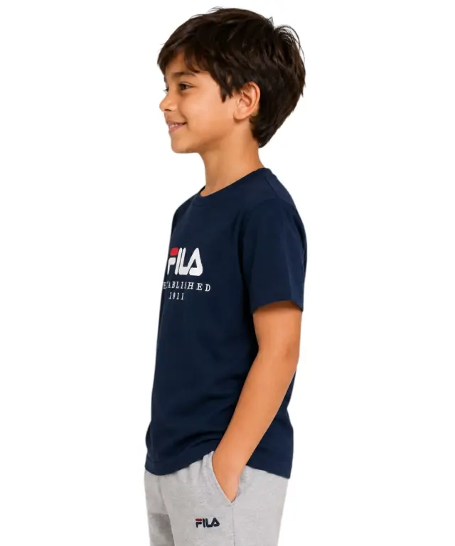 Fila - Παιδικό T-shirt Benna Logo FAK0432-50004 Μπλε 2
