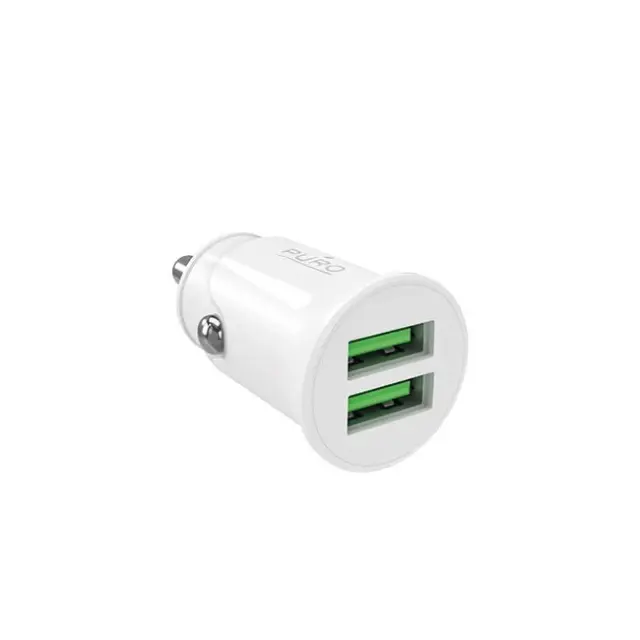 Puro Φορτιστής Αυτοκινήτου Pro Lite Car Charger 2x USB-A 10W White