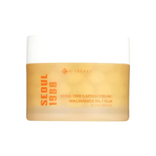 K-Secret Seoul 1988 Capsule Κρέμα Προσώπου για Ενυδάτωση, Αντιγήρανση & Λάμψη με Niacinamide 5% + Yuja 50ml
