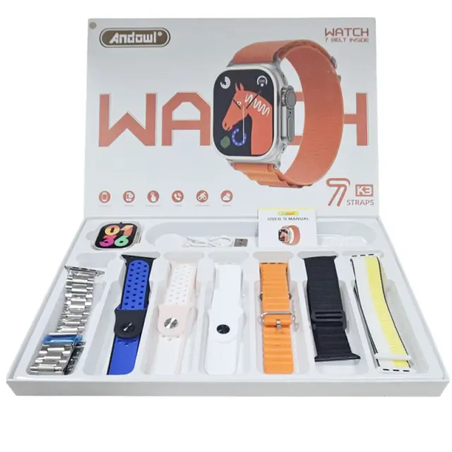 Andowl K3 Έξυπνο Ρολόι με 7 Λουράκια - Smartwatch with 7 Straps 0751083 2