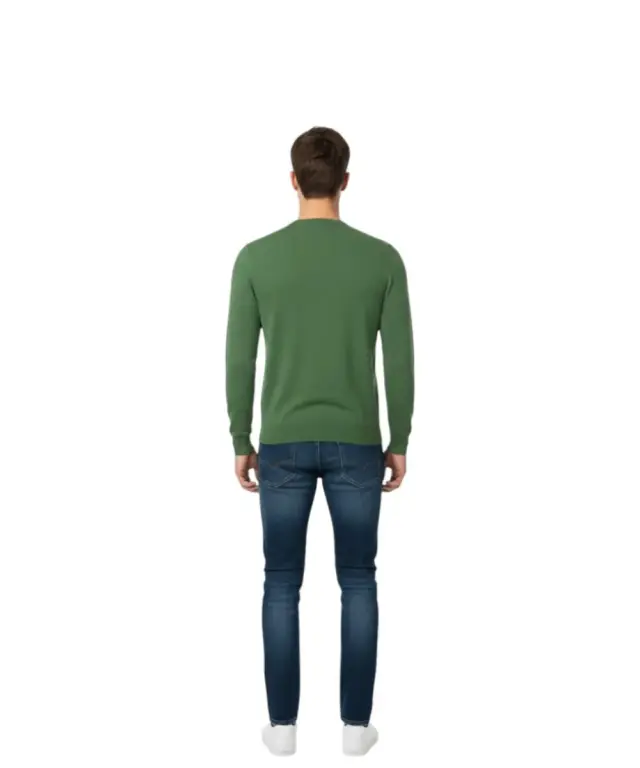 Cavalli Class - Ανδρικό Πουλόβερ Crewneck TXM60AMAC01-04000 Πράσινο 2