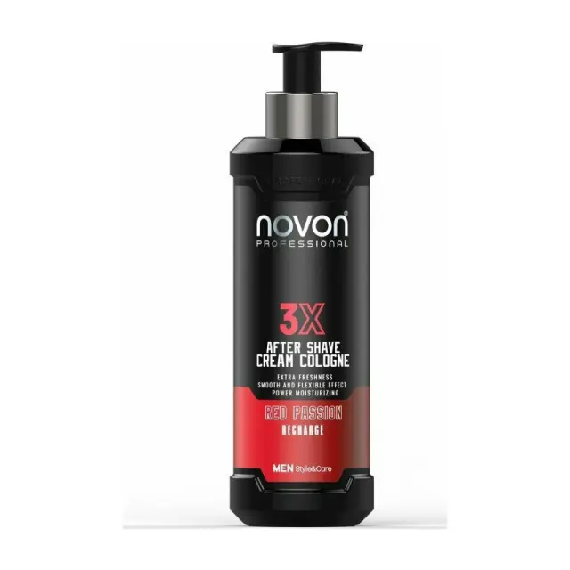 Novon 3X Aftershave Cream Cologne Red Passion 400ml