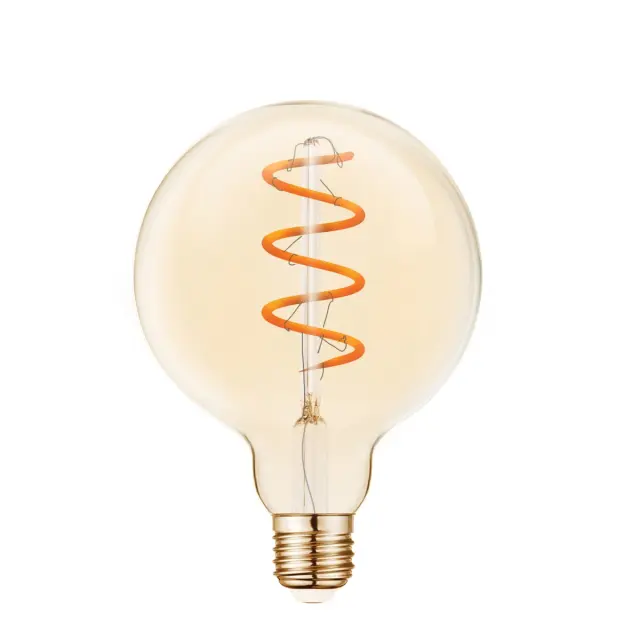 Λάμπα Led VK, E27, 4.5W, 2200Κ, 330lm, σφαίρα ø125, Dimmable, Filament,VK/05159/D/E/SP/A