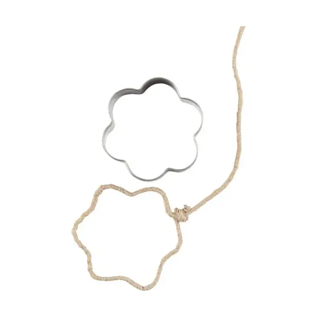 Κουπάτ μεταλλικά, Λουλούδι, 8cm, 5 τεμ. 3
