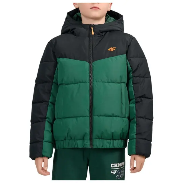4F Down Jacket Junior Green/Black 4FJWAW26TDJAM0915-46S - 164