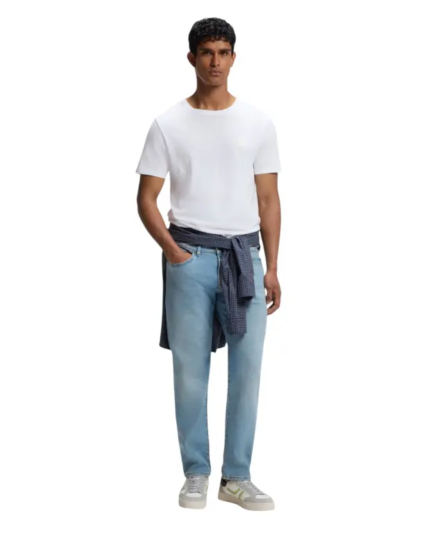 Hugo Boss - Ανδρικό Παντελόνι Τζιν Regular Fit Maine 50514237-430 Μπλε 3