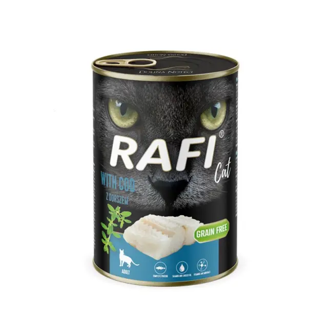RAFI Cat Adult with cod - wet cat food - 400g
