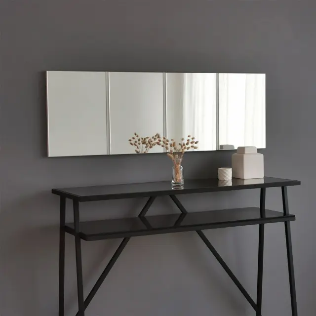 Stewehome Καθρέφτης Τοίχου με Λευκή Πλάτη 40x2.2x120 cm