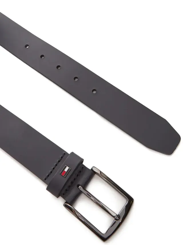 Ανδρική Δερμάτινη Ζώνη Tommy Hilfiger 3.5cm AM0AM13536-DW6 Μπλε Μπλε - 105 3