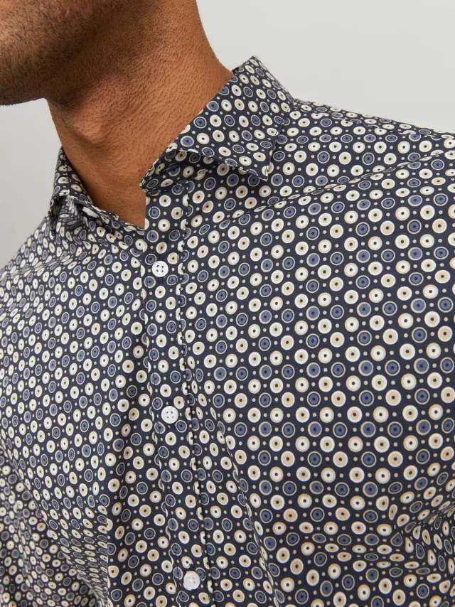 JPRBLABLACKPOOL STRETCH SHIRT LS SS23 SN Navy Blazer 2