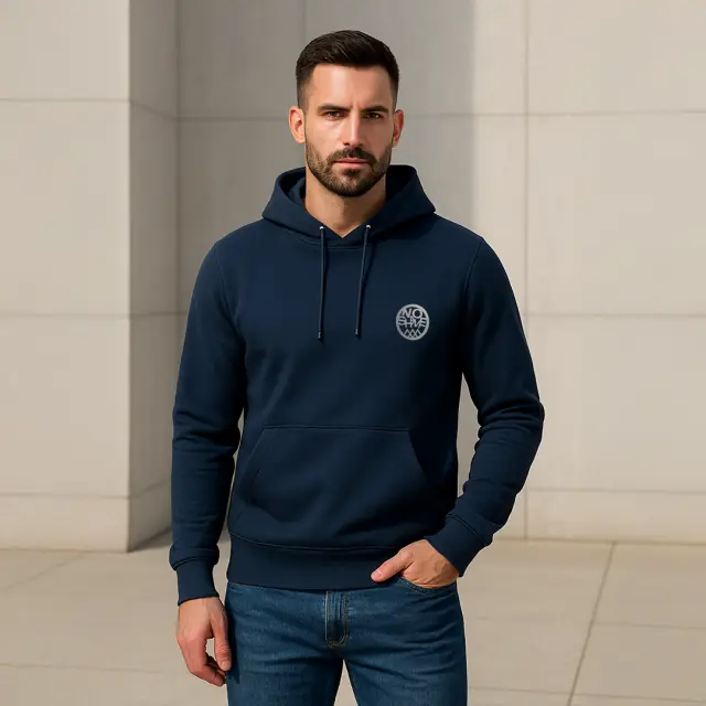 Φούτερ Noshame® Navy με κουκούλα και τύπωμα - 512595 - XXL 2