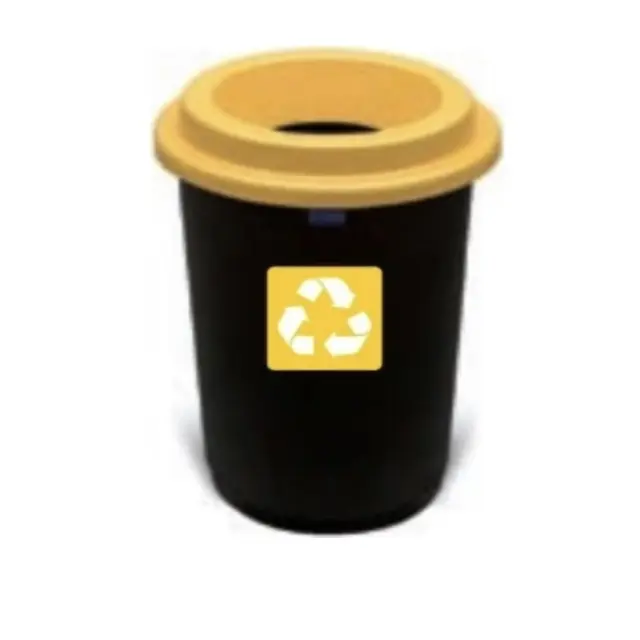 Delta Cleaning Πλαστικός κάδος ανακύκλωσης 50lt Κίτρινο / ΚΠ50Υ