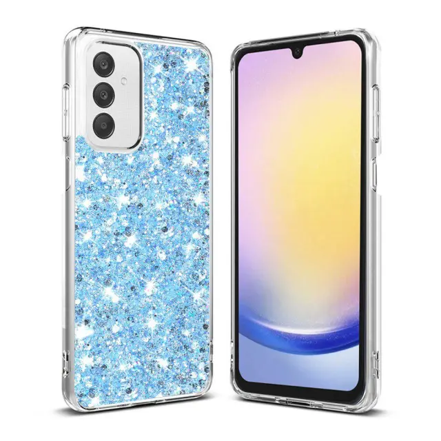 Techsuit® Sparkly Glitter Θήκη για Samsung Galaxy A25- Blue