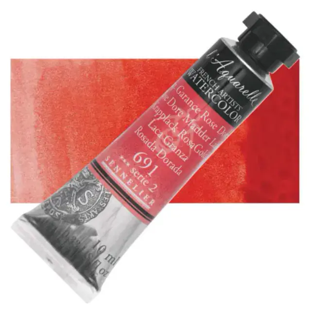 Χρώμα Ακουαρέλας Sennelier l Aquarelle Σωληνάριο 10ml - 691 Rose Dore Madder Lake