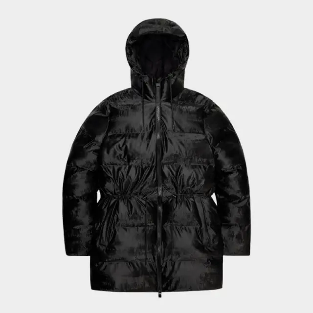 Μπουφάν Rains Alta Long Puffer String W 15160-131 Μαύρο - L