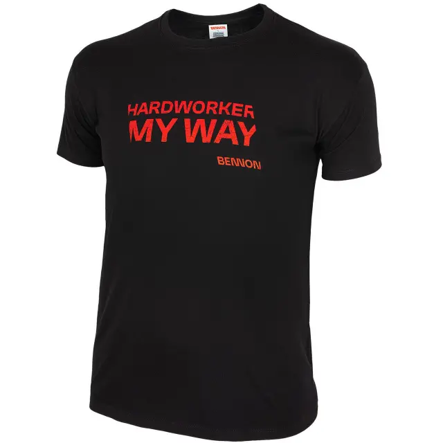 Μπλουζάκι T-shirt Bennon Hardworker black/red