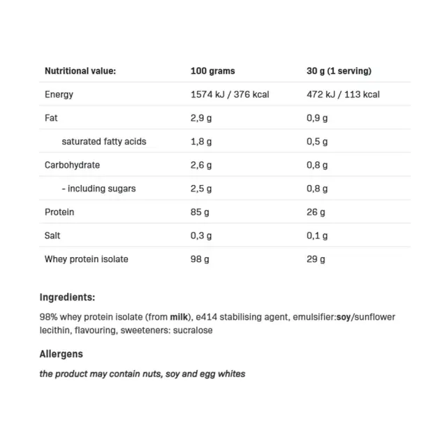 ALLNUTRITION Isolate Protein Vanilla, 908 g 2