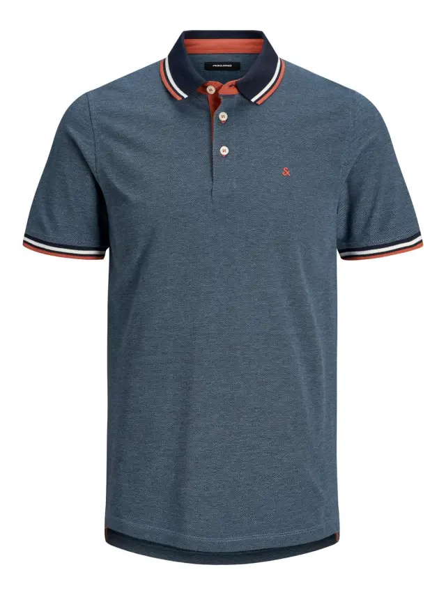 JJEPAULOS POLO SS NOOS Denim Blue