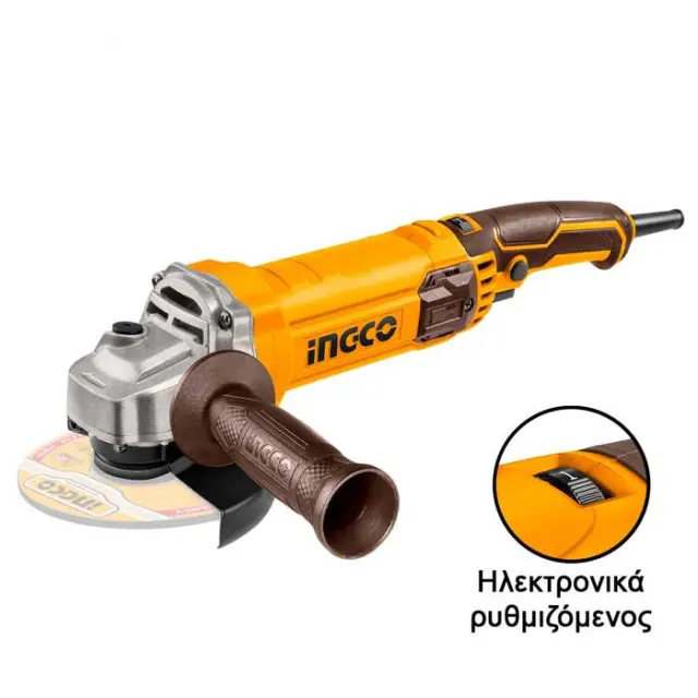 ΓΩΝΙΑΚΟΣ ΤΡΟΧΟΣ Φ125 1100W INGCO AG1100385E 2