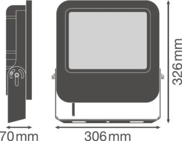 Προβολέας FLOODLIGHT VALUE 100W 4000K IP65 Μαύρος OSRAM LEDVANCE 2