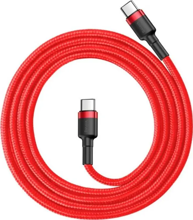 Καλώδιο Σύνδεσης USB 2.0 Baseus Cafule USB C σε USB C Flash PD 60W 1m Κόκκινο N67255 2