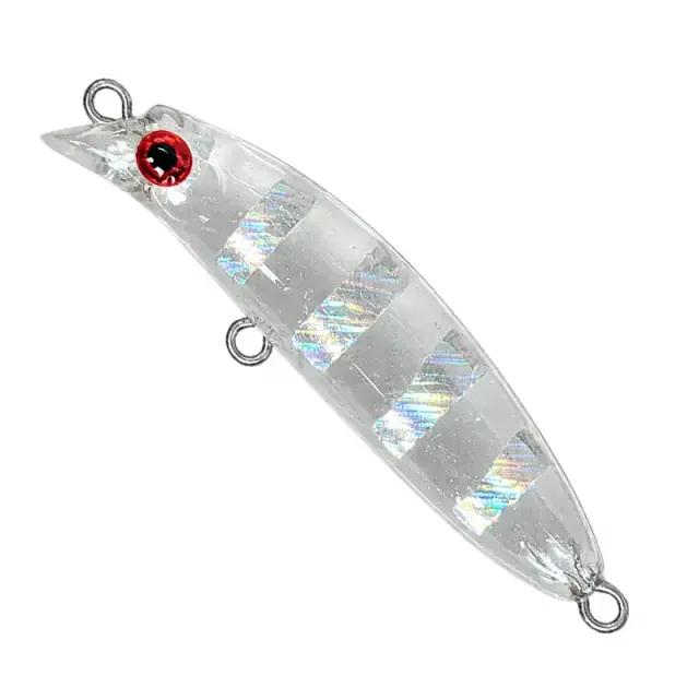 Soul Lures Ghostler Micro Lipless 50S 01 - Crystal Zebra UV