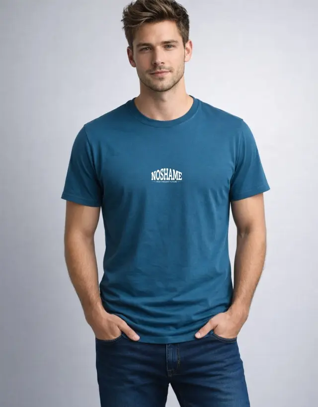 T-shirt Noshame® Indigo με τύπωμα - 152673 - XXL