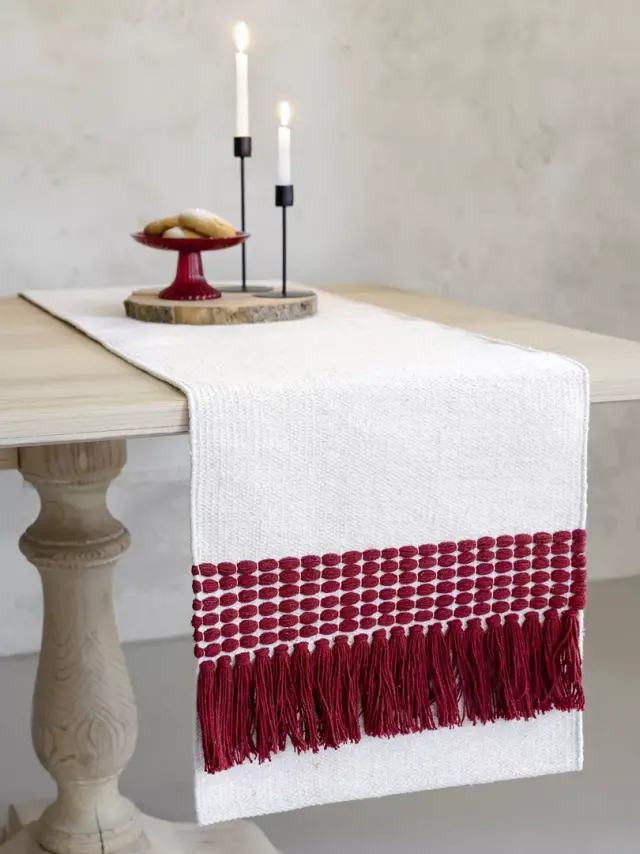 Nima Home Runner 40x160 - Innes Red Εκρού, Κόκκινο