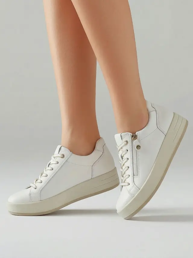 Imac Sneakers Γυναικείο δέρμα Άσπρο IMA/556580 WHITE 2