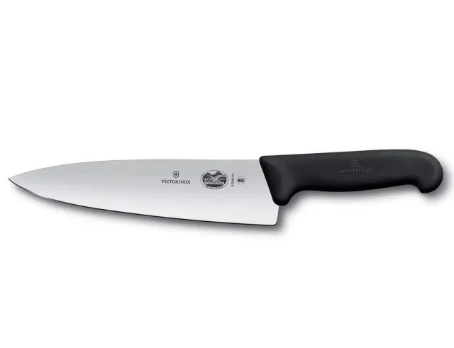 Μαχαίρι σεφ Victorinox Fibrox με εξτρα φαρδιά λάμα και μήκος λεπίδας 20cm - Black5.2063.20 2