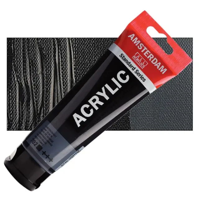 Ακρυλικό Talens Amsterdam 702 Lamp Black - 120ml