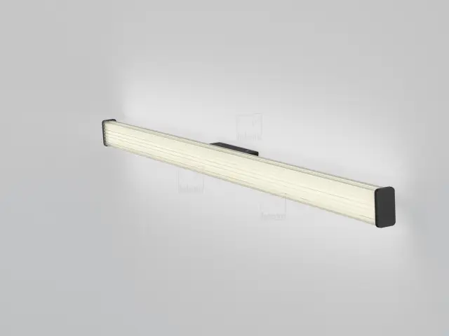 ISOU Φωτιστικό Τοίχου Μπάνιου LED 24W IP44 Ρυθμιζόμενης Θερμοκρασίας Χρώματος 3000K-4000K Ματ Μαύρο 2