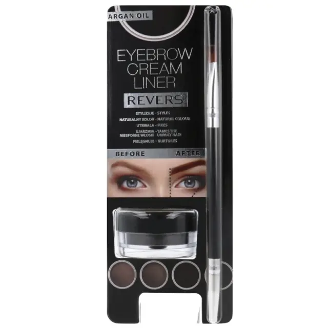 Revers Eyebrow Cream Liner Graphite 8 ml Σετ Περιποίησης Φρυδιών