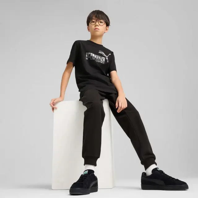 Puma Boy's Essentials Camo Tee Μαύρο 685138-01 (Puma) 3