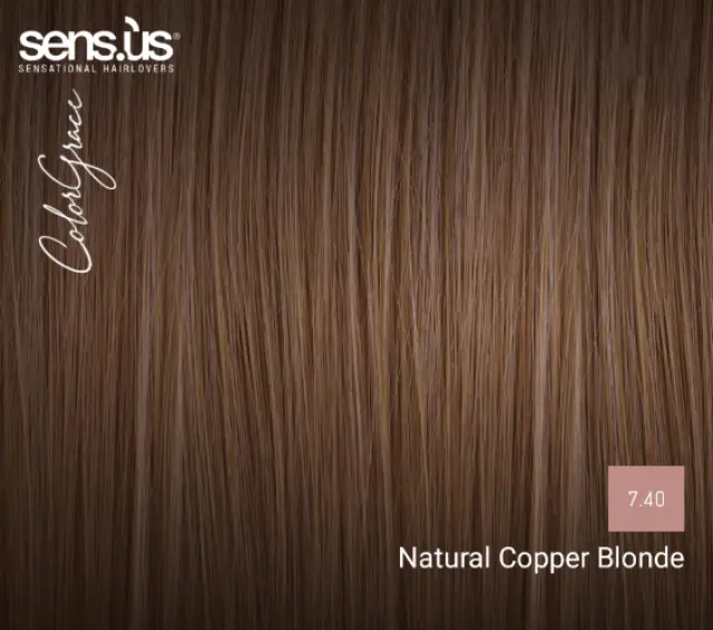 Sensus Color Grace M3K 7.40 Natural Copper Golden Blonde 100ml - (μόνιμη βαφή φυσικό χάλκινο ξανθό ντορέ) 2