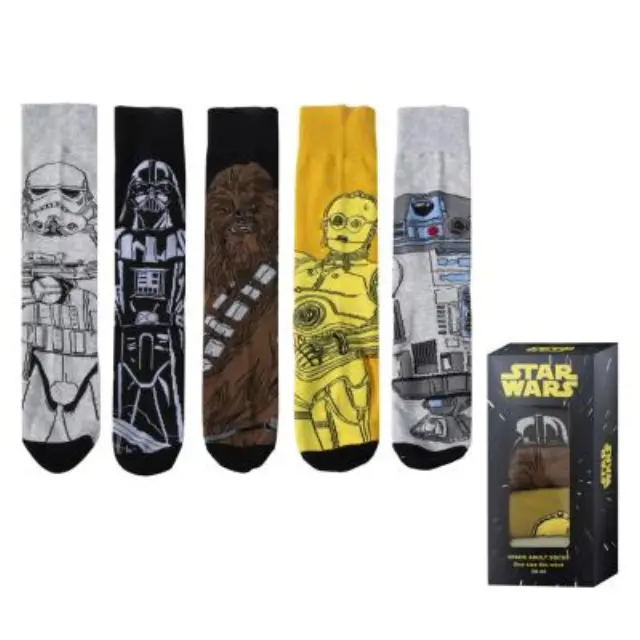 Σετ κάλτσες 5 τεμ Star Wars adult pack 5 socks 38-45 2900003403