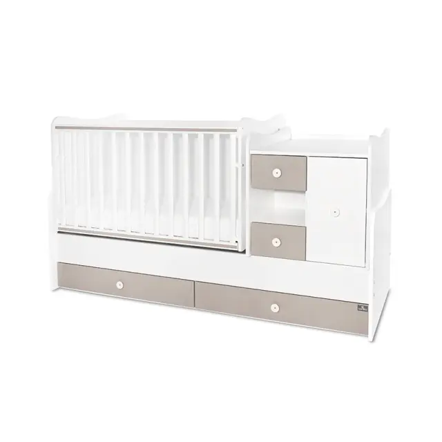 Lorelli Πολυμορφική κούνια - κρεβάτι "MiniMax New" 190/72 White - String Λευκό