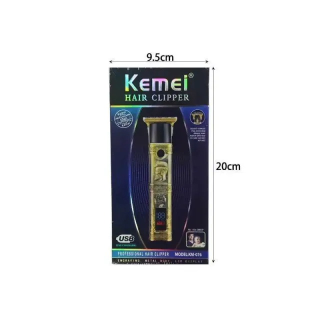 Kemei Κουρευτική Μηχανή Χρυσή KM-076 2