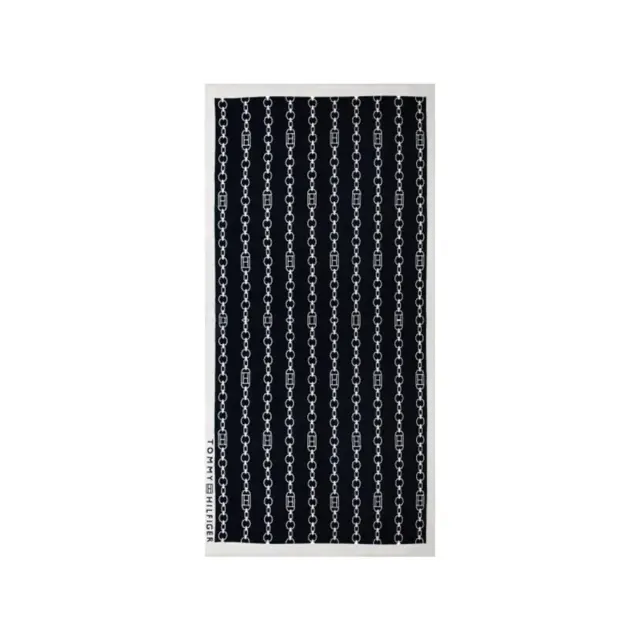 Tommy Hilfiger Πετσέτα Θαλάσσης Unisex Chain Print 100x180εκ., Χρώμα Flag Chain Dark Night Navy - ONESIZE