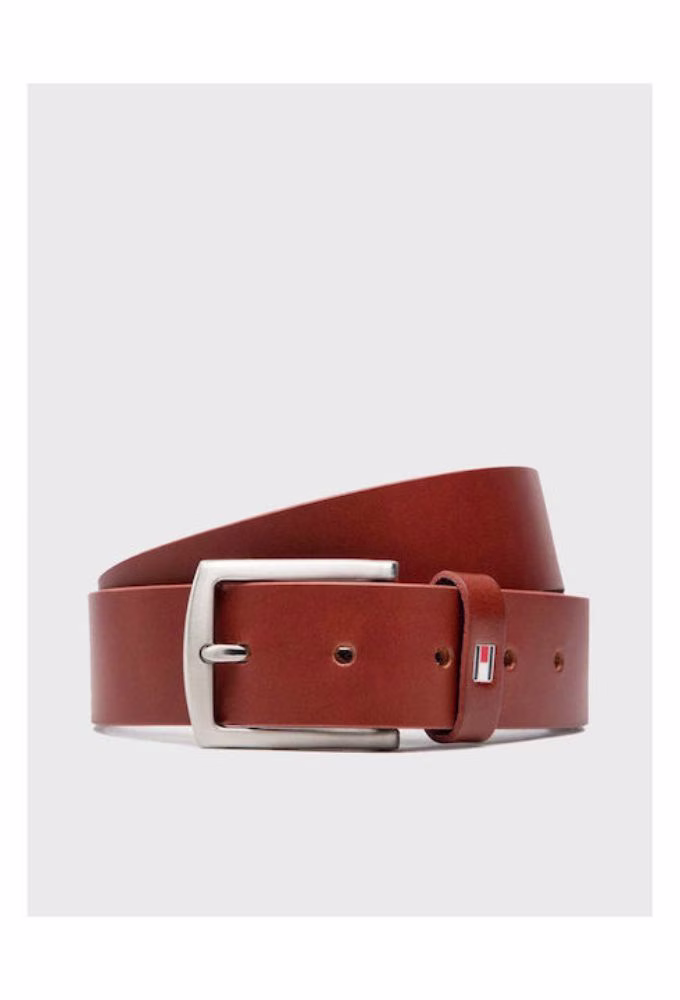 Tommy Hilfiger Ανδρική Ζώνη Δερμάτινη Καφέ Καφέ 3
