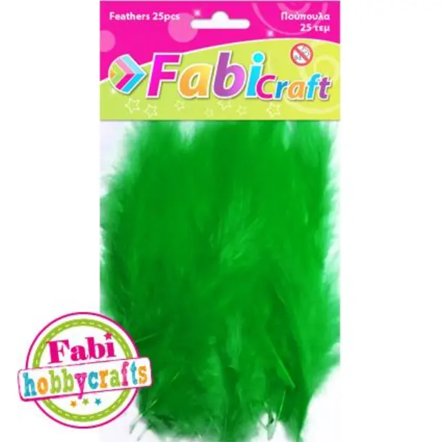 Πούπουλα Fabi 10gr 25τεμ Πράσινο