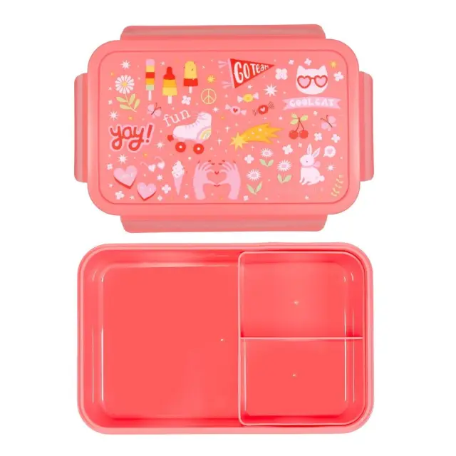 A Little Lovely Company Δοχείο Φαγητού με Χωρίσματα Bento Lunch Box Fun BBFUCO72 2
