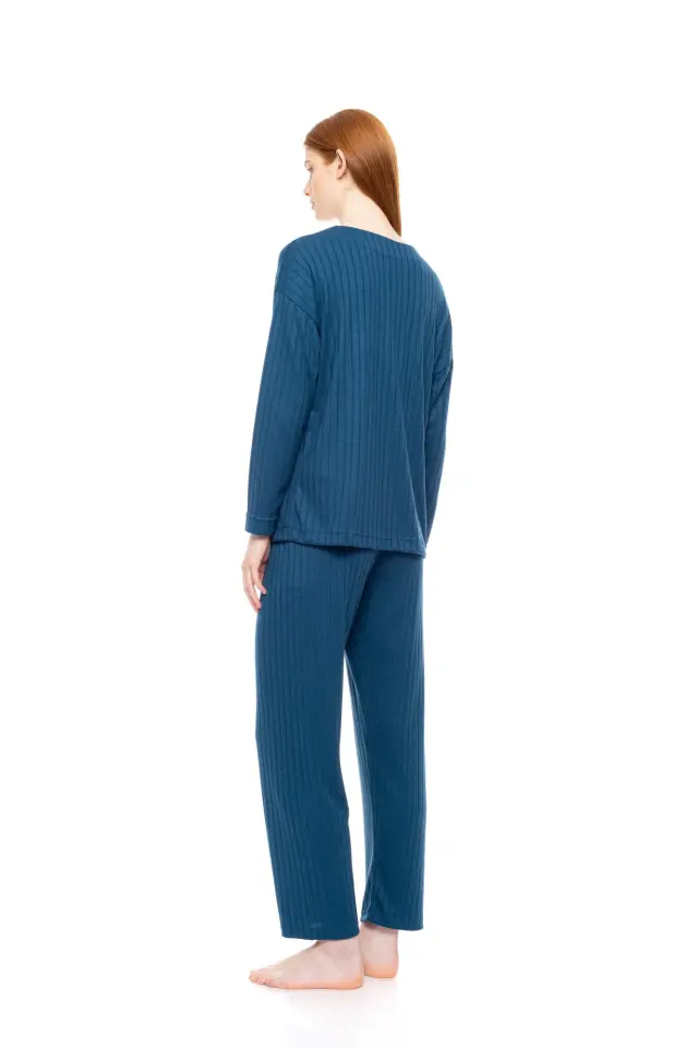 W1824 - Sand - PYJAMA WARM STRIPES 3
