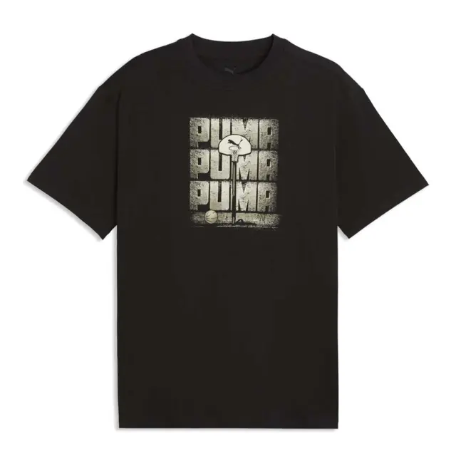 Puma Men's Basketball Hoop Shortsleeve Tee Μαύρο 693276-01 (Puma)