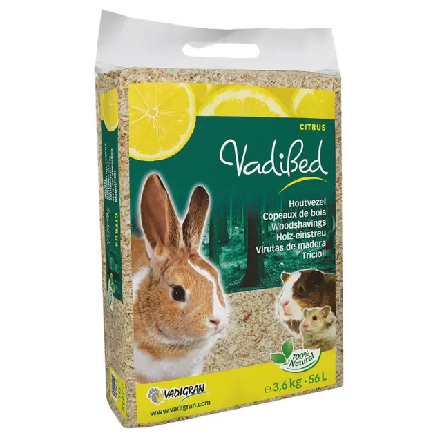 Vadigran Vadibed Woodshavings Citrus Υπόστρωμα Ξύλου με Άρωμα Εσπεριδοειδών 56lt/3.6kg