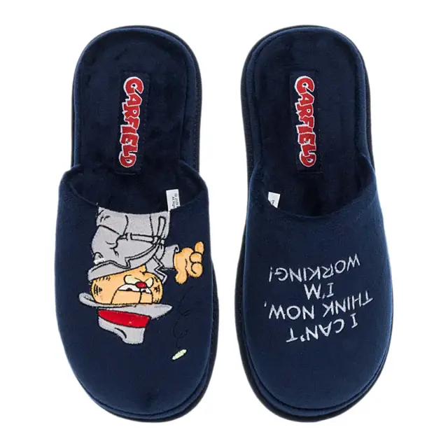 Parex Ανδρικές Παντόφλες Garfield, Χρώμα Μπλε