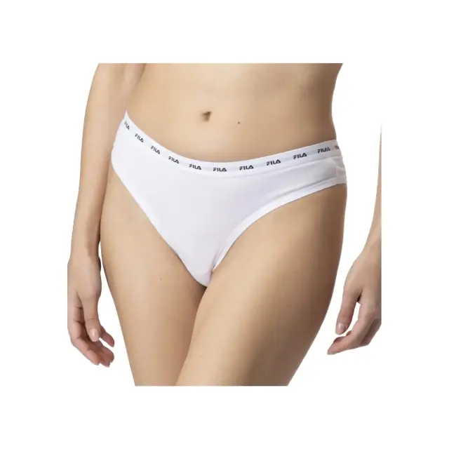 FILA Γυναικείο String Elastic Band - Τριπλό Πακέτο, Χρώμα Μαύρο-Λευκό-Γκρι 2
